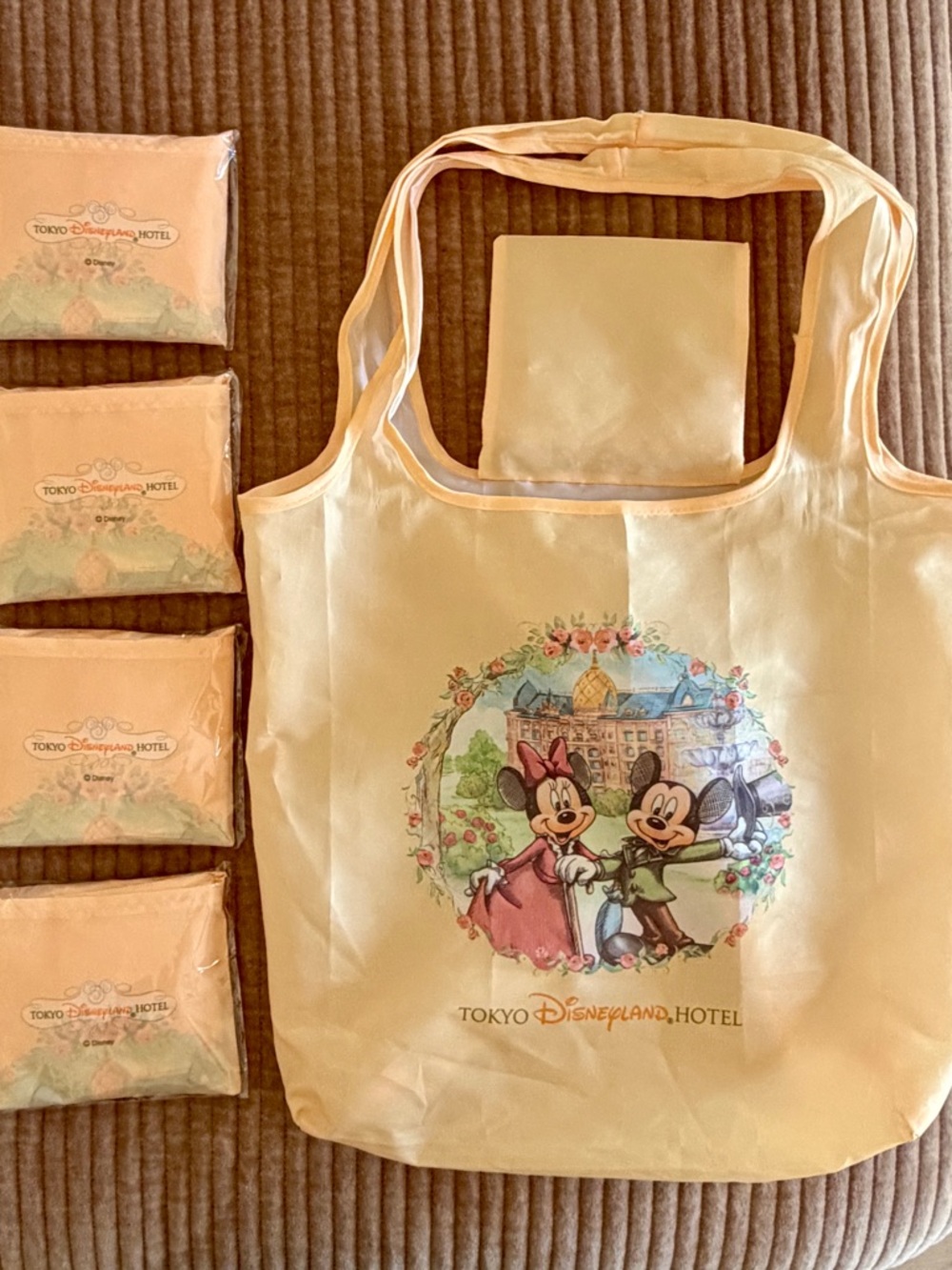 Tokyo Disneyland Hotel Totes + toiletries